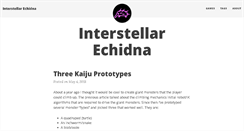 Desktop Screenshot of interstellarechidna.com