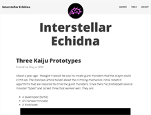 Tablet Screenshot of interstellarechidna.com